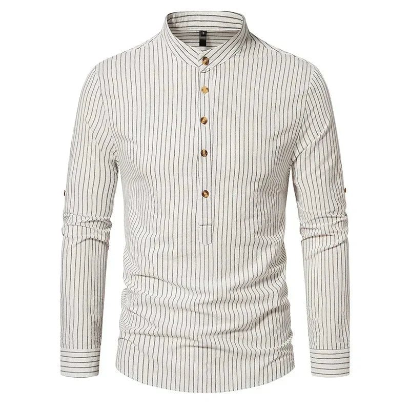 Camisa Masculina Gola Padre 100% Algodão - Lojas Rafinno