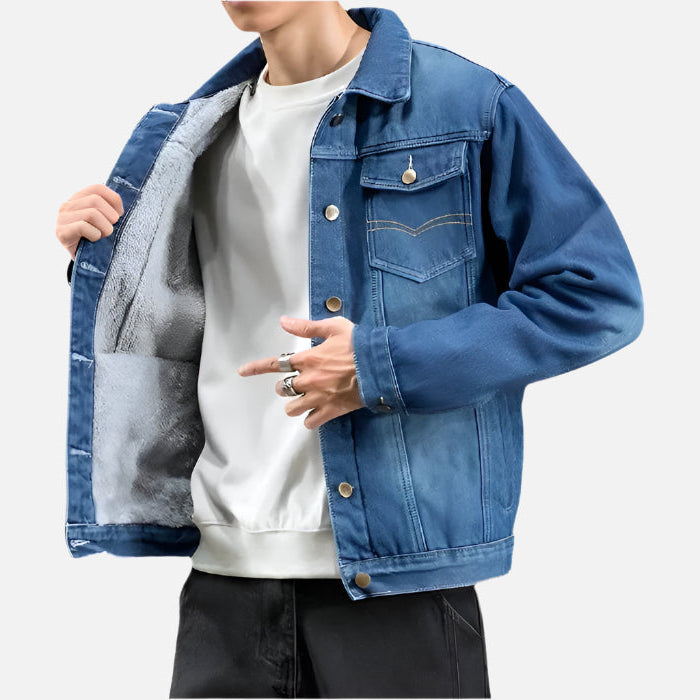 Jaqueta Masculina Jeans Acolchoado - Lojas Rafinno