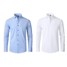 Compre 1 Leve 2 | Camisa Social Ultra Confort Anti amassados + Relogio de Brinde