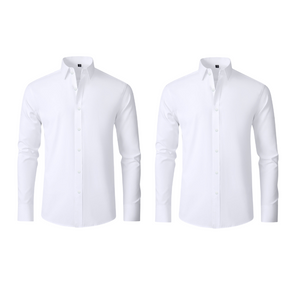 Compre 1 Leve 2 | Camisa Social Ultra Confort Anti amassados + Relogio de Brinde