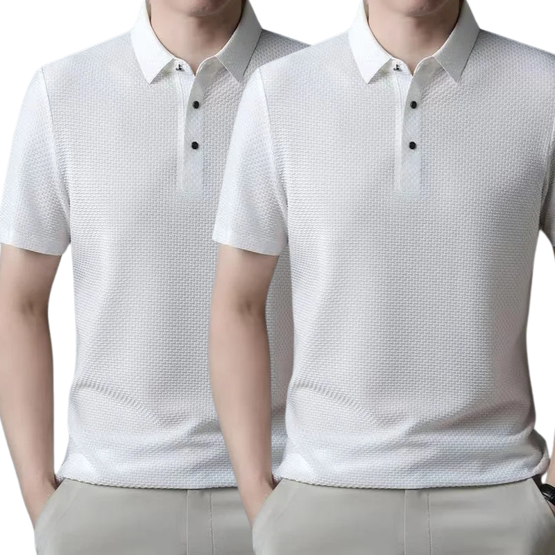 [PAGUE 1 LEVE 2] - Camisa Polo Fresh Seda Gelo + Relogio de Brinde