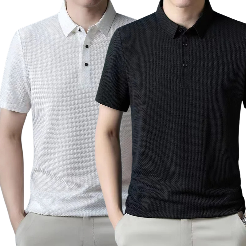 [PAGUE 1 LEVE 2] - Camisa Polo Fresh Seda Gelo + Relogio de Brinde