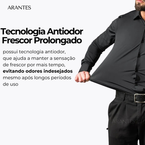 Compre 1 Leve 2 | Camisa Social Ultra Confort Anti amassados + Relogio de Brinde