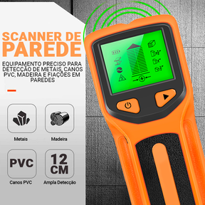 Scanner Profissional de Parede Para Metais Cano PVC Madeira e Fiação