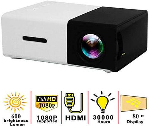 CinePro Mini Projetor Portátil 1080p Full HD