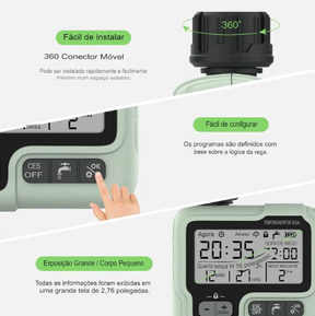 Temporizador de Água Inteligente para Jardim AquaTimer Pro