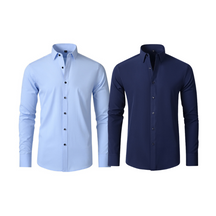 Compre 1 Leve 2 | Camisa Social Ultra Confort Anti amassados + Relogio de Brinde