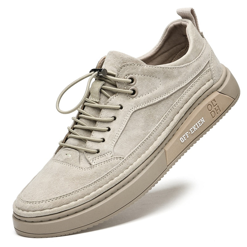 (PAGUE 1 LEVE 2) Sapatênis Masculino Em Couro Premium Off-Ekien + BRINDE