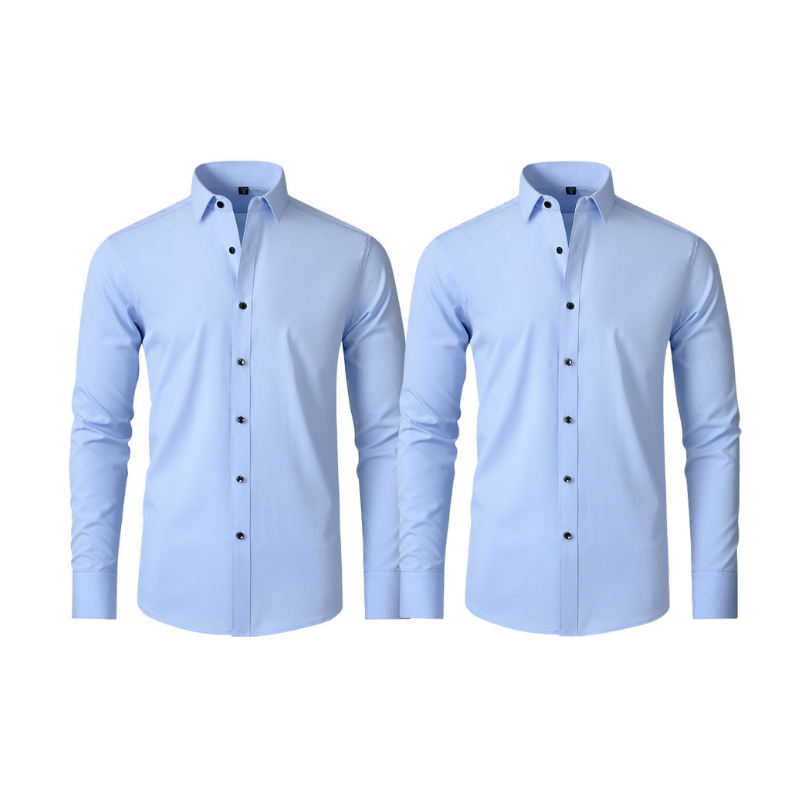 Compre 1 Leve 2 | Camisa Social Ultra Confort Anti amassados + Relogio de Brinde