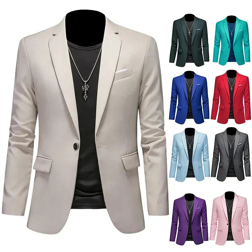 Blazer Masculino Esporte Fino Liso - Lojas Rafinno