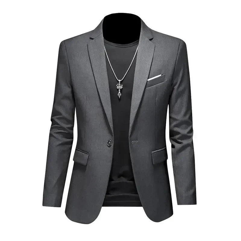 Blazer Masculino Esporte Fino Liso - Lojas Rafinno