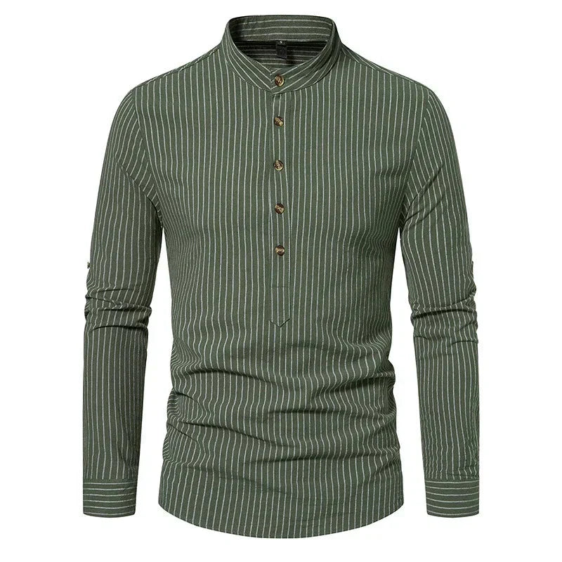 Camisa Masculina Gola Padre 100% Algodão - Lojas Rafinno