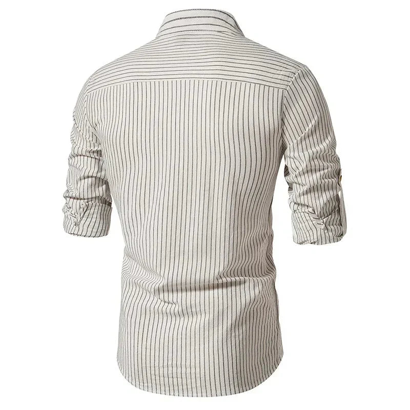 Camisa Masculina Gola Padre 100% Algodão - Lojas Rafinno