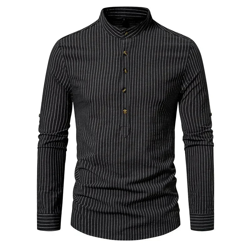 Camisa Masculina Gola Padre 100% Algodão - Lojas Rafinno