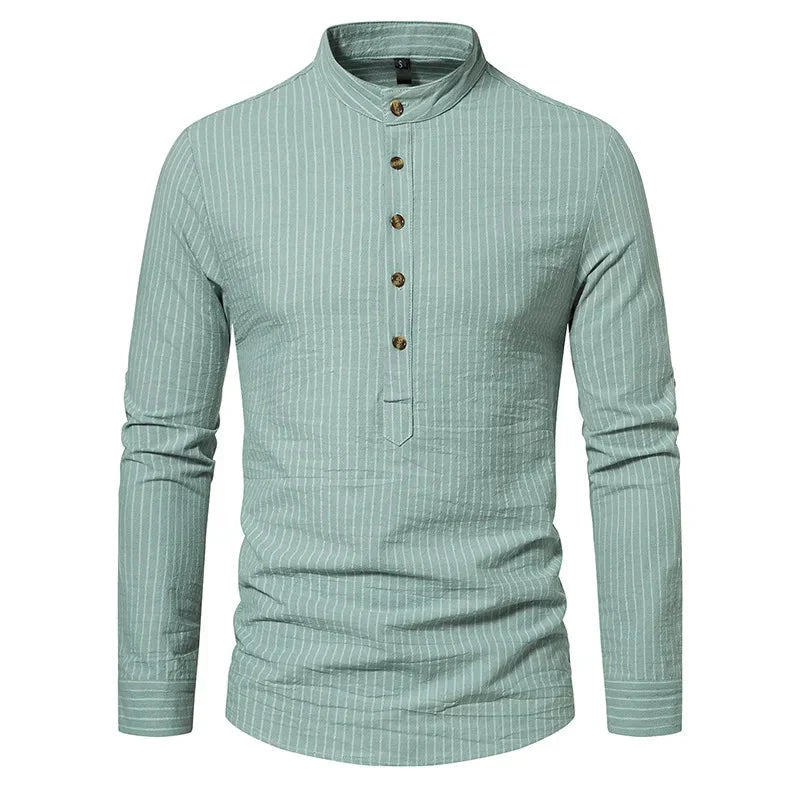 Camisa Masculina Gola Padre 100% Algodão - Lojas Rafinno