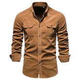 Camisa Masculina Manga Longa Casual - Lojas Rafinno