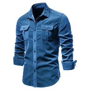 Camisa Masculina Manga Longa Casual - Lojas Rafinno