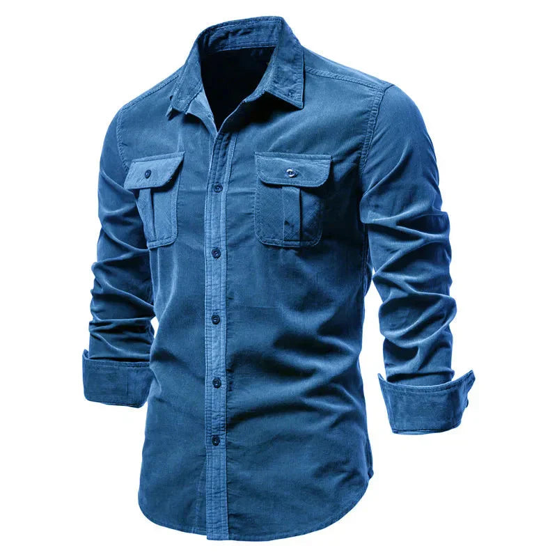 Camisa Masculina Manga Longa Casual - Lojas Rafinno
