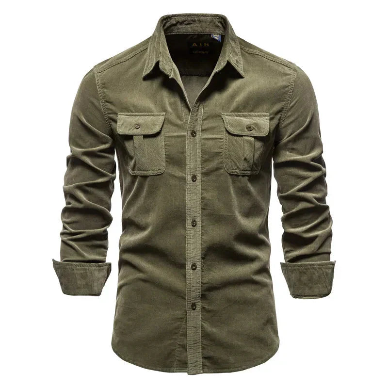 Camisa Masculina Manga Longa Casual - Lojas Rafinno