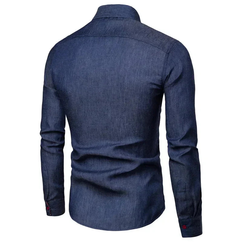 Camisa Masculina Manga Longa Casual Social - Lojas Rafinno