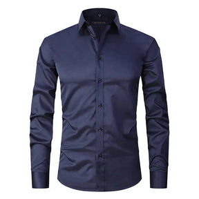Camisa Social Masculina Elástica Slim Fit - Lojas Rafinno