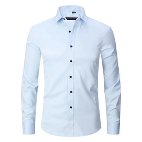 Camisa Social Masculina Elástica Slim Fit - Lojas Rafinno