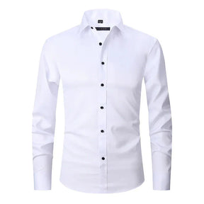 Camisa Social Masculina Elástica Slim Fit - Lojas Rafinno