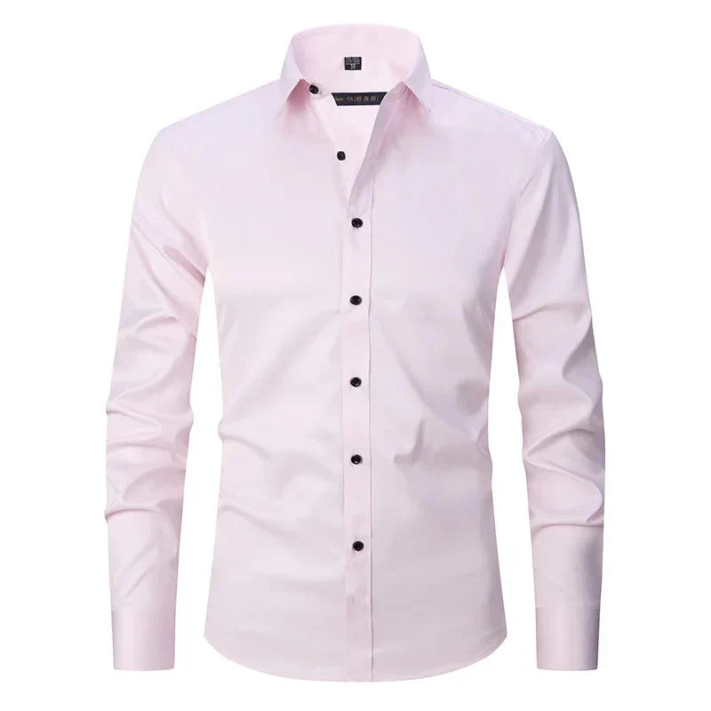 Camisa Social Masculina Elástica Slim Fit - Lojas Rafinno