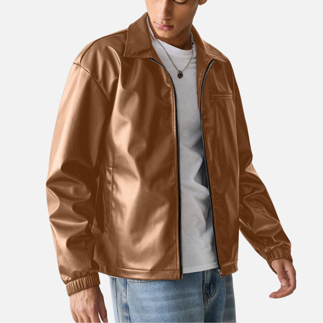 Jaqueta de Couro Masculina Rafinno RFN817