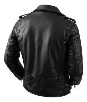 Jaqueta Masculina de Couro Nobre com Cinto Frontal - Lojas Rafinno