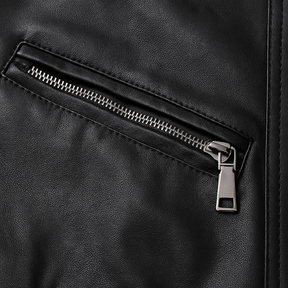 Jaqueta Masculina de Couro Nobre com Cinto Frontal - Lojas Rafinno