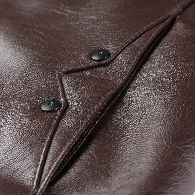 Jaqueta de Couro Masculina Alpha Man - Lojas Rafinno