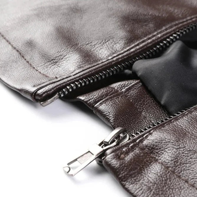 Jaqueta de Couro Masculina Alpha Man - Lojas Rafinno