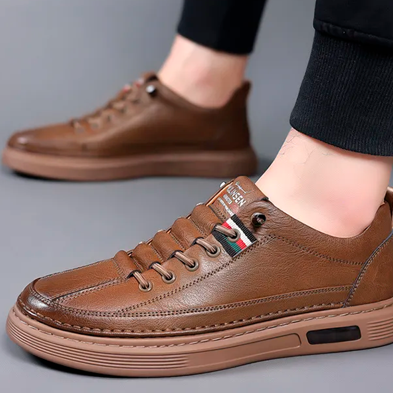 Tênis Masculino Casual de Couro Italian Man - Lojas Rafinno