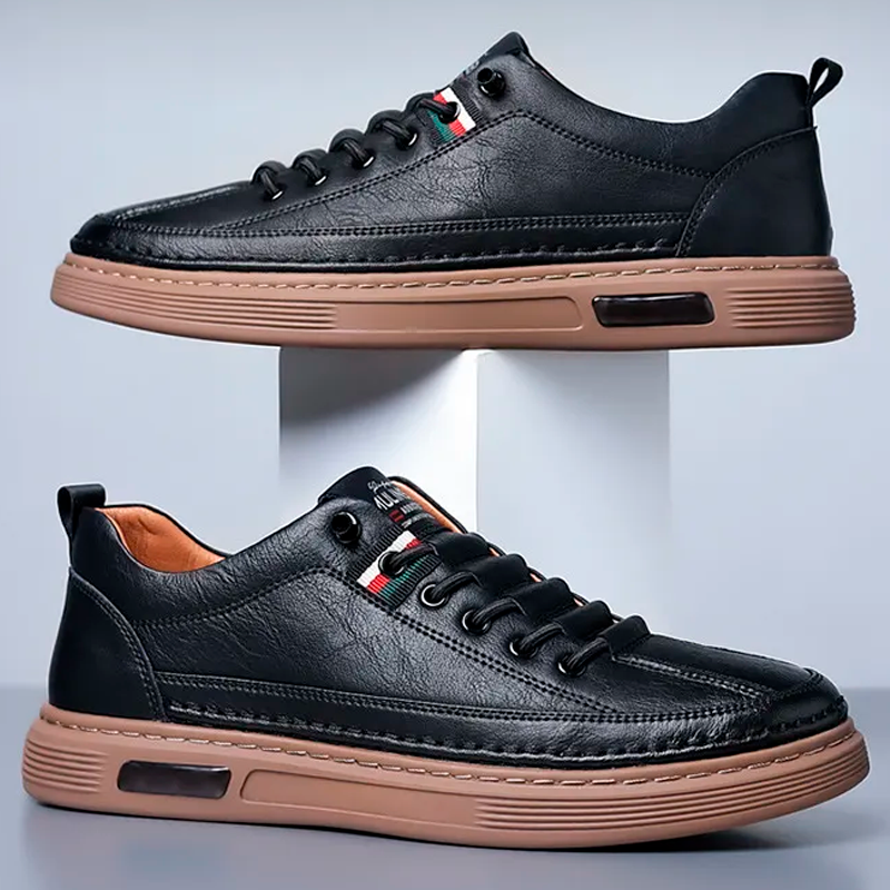 Tênis Masculino Casual de Couro Italian Man - Lojas Rafinno