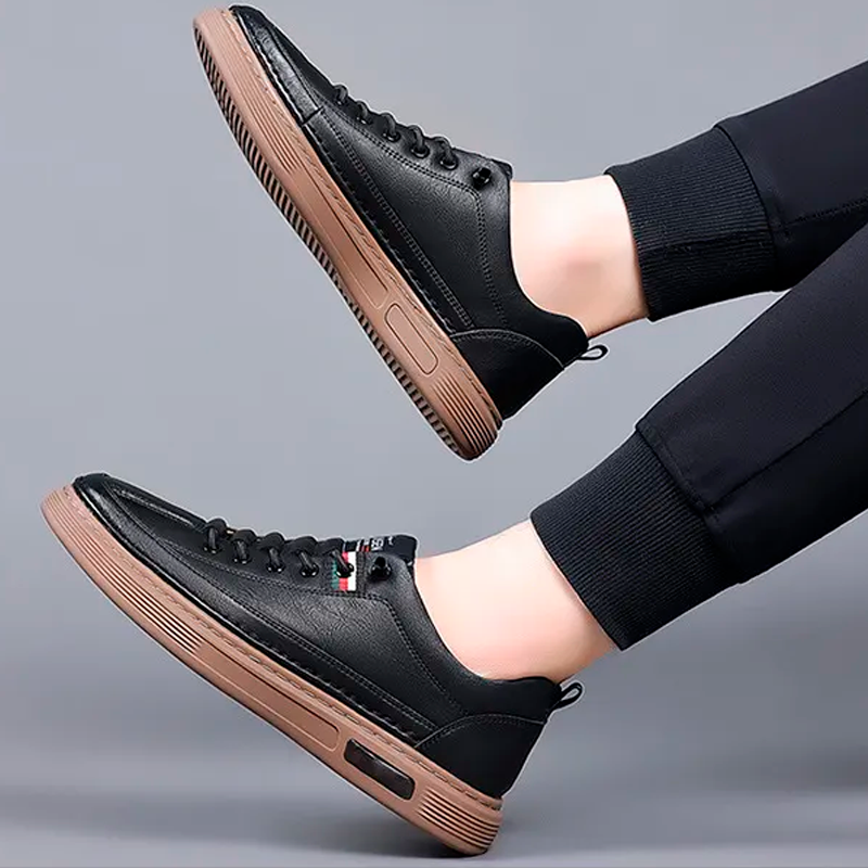 Tênis Masculino Casual de Couro Italian Man - Lojas Rafinno