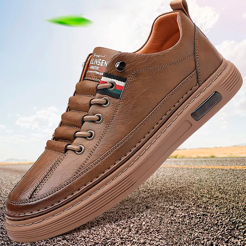 Tênis Masculino Casual de Couro Italian Man - Lojas Rafinno