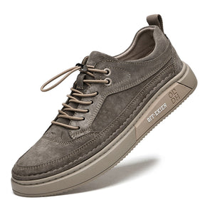(PAGUE 1 LEVE 2) Sapatênis Masculino Em Couro Premium Off-Ekien + BRINDE