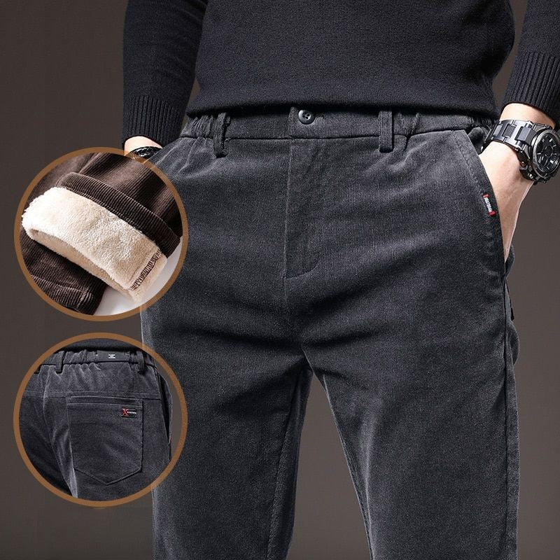 Calça Masculina Térmica de Veludo e Lã - Conforto e Estilo no Inverno