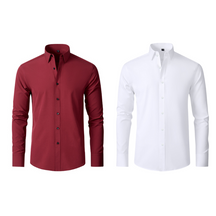 Compre 1 Leve 2 | Camisa Social Ultra Confort Anti amassados + Relogio de Brinde