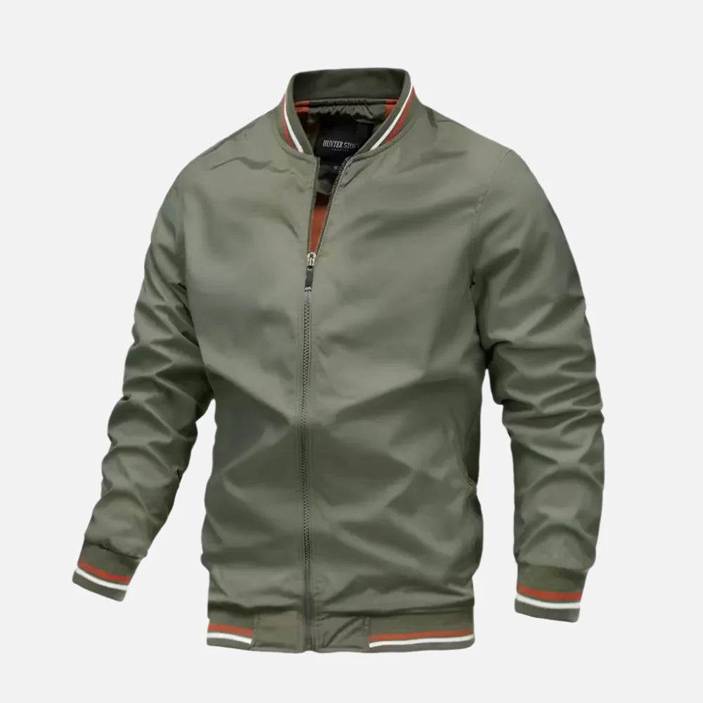 Jaqueta Casual Masculina com Zíperes