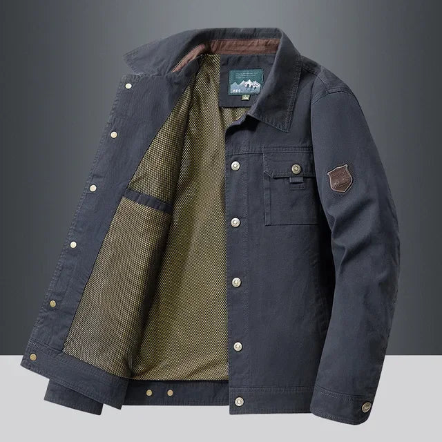 Jaqueta Casual Masculina em Algodão Rafinno