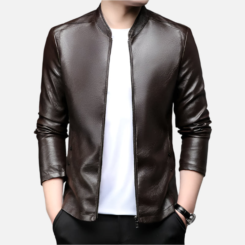 Jaqueta De Couro Masculina Alpha Man Rafinno