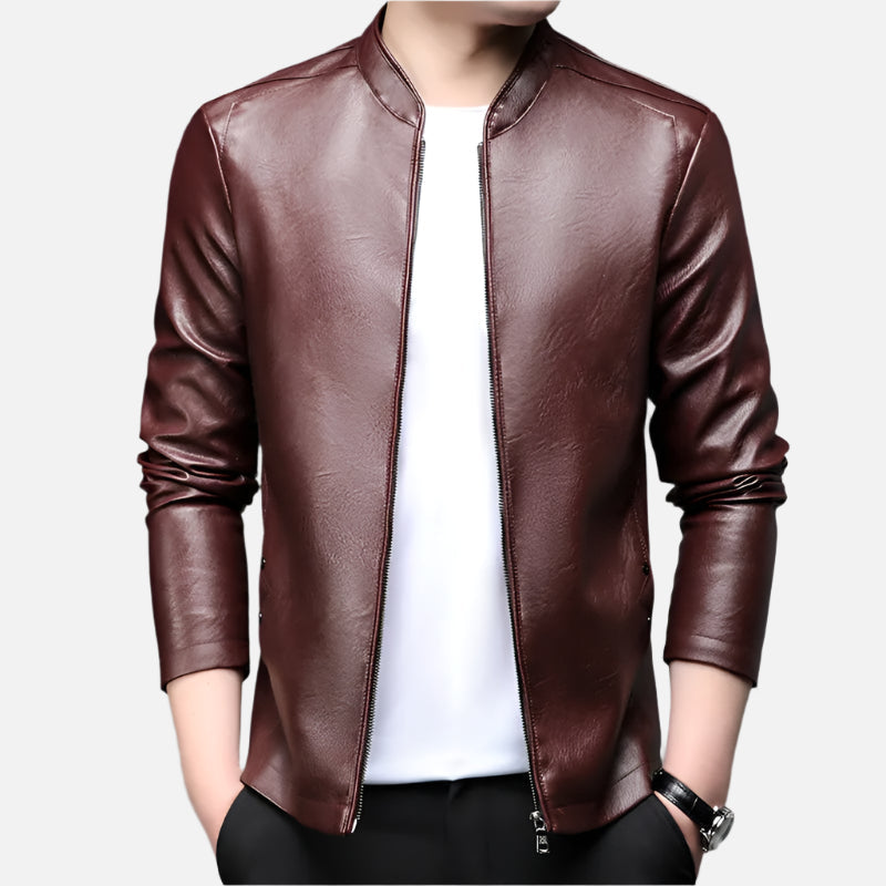 Jaqueta De Couro Masculina Alpha Man Rafinno