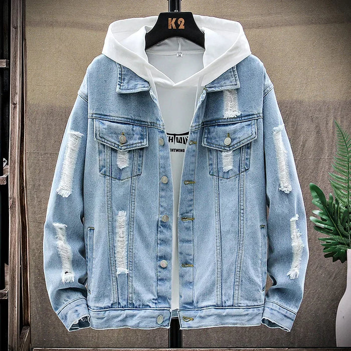 Jaqueta Jeans Masculina Rafinno Urban Flex