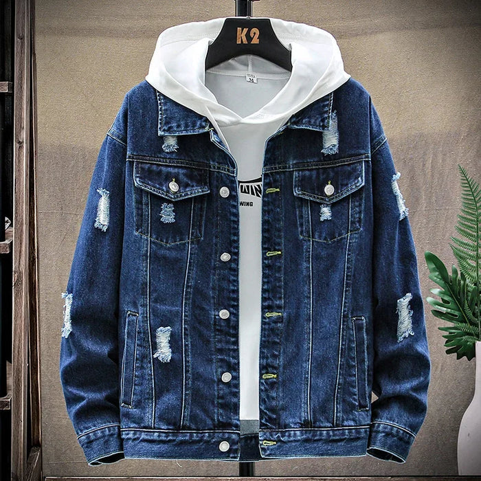 Jaqueta Jeans Masculina Rafinno Urban Flex