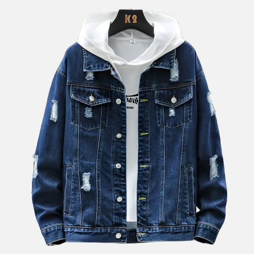 Jaqueta Jeans Masculina Rafinno Urban Flex