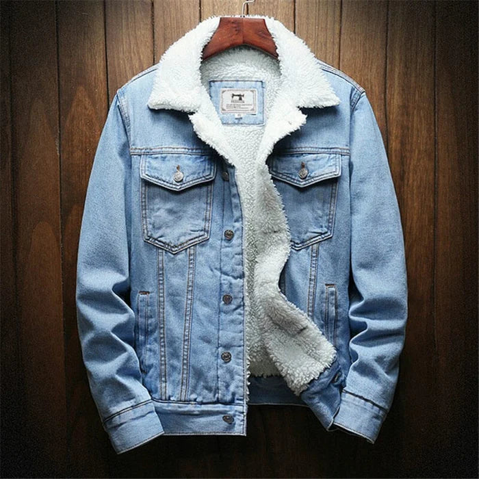 Jaqueta Jeans Masculina Forrada em Lã Rafinno RFN250