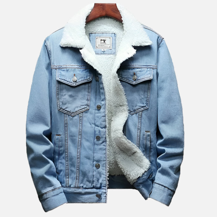 Jaqueta Jeans Masculina Forrada em Lã Rafinno RFN250