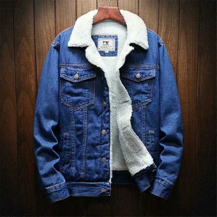 Jaqueta Jeans Masculina Forrada em Lã Rafinno RFN250